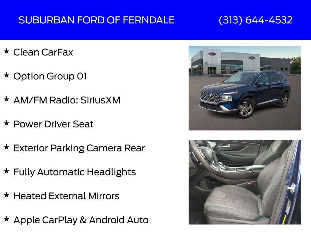 used 2021 Hyundai Santa Fe car, priced at $13,239