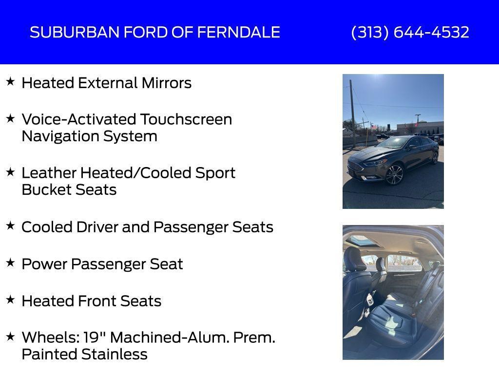 used 2017 Ford Fusion car, priced at $11,989