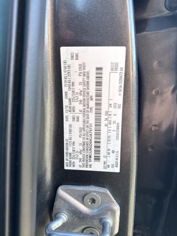 used 2019 Ford Escape car, priced at $11,849