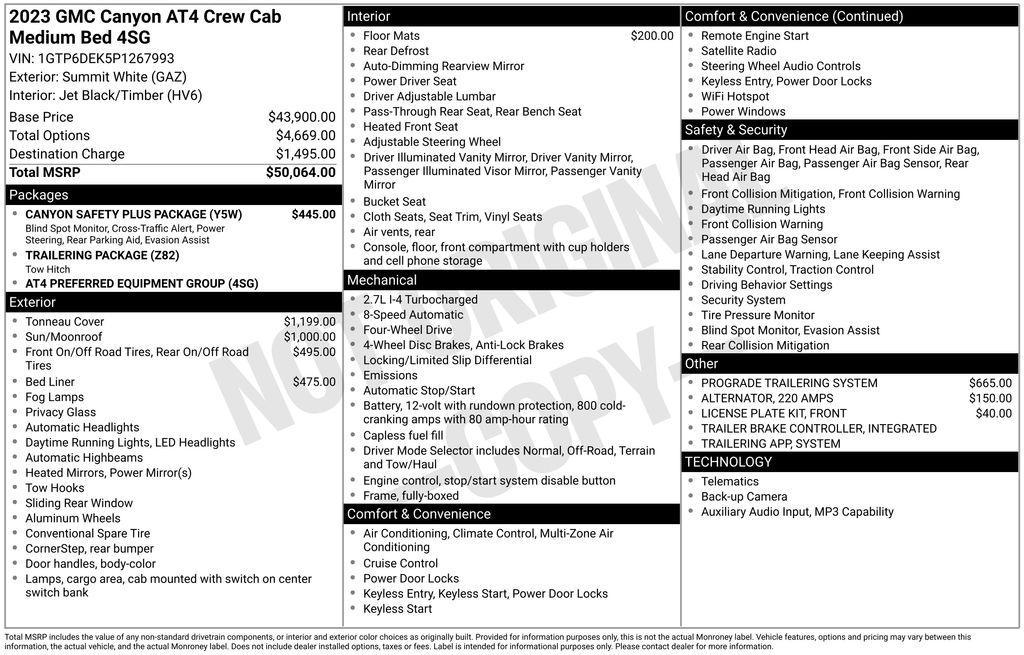 used 2023 GMC Canyon car