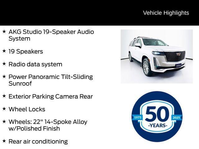 used 2023 Cadillac Escalade ESV car, priced at $55,000