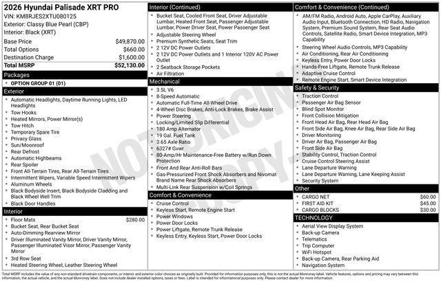 new 2026 Hyundai Palisade car, priced at $48,584