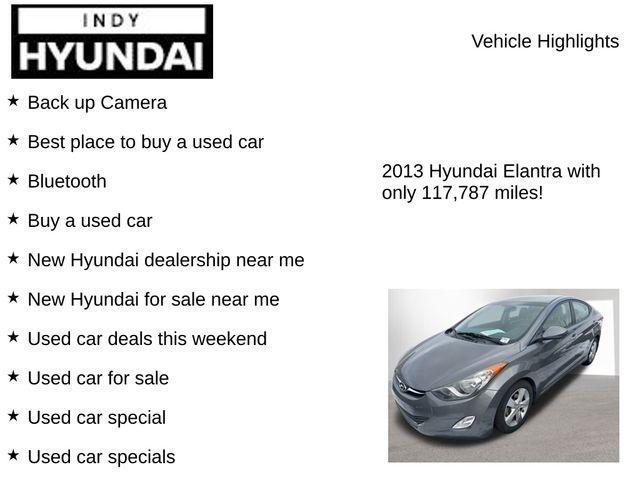 used 2013 Hyundai Elantra car, priced at $5,500