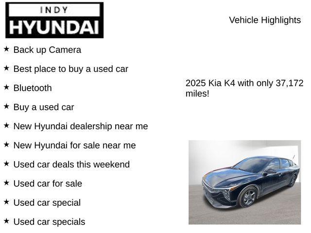 used 2025 Kia K4 car, priced at $21,000