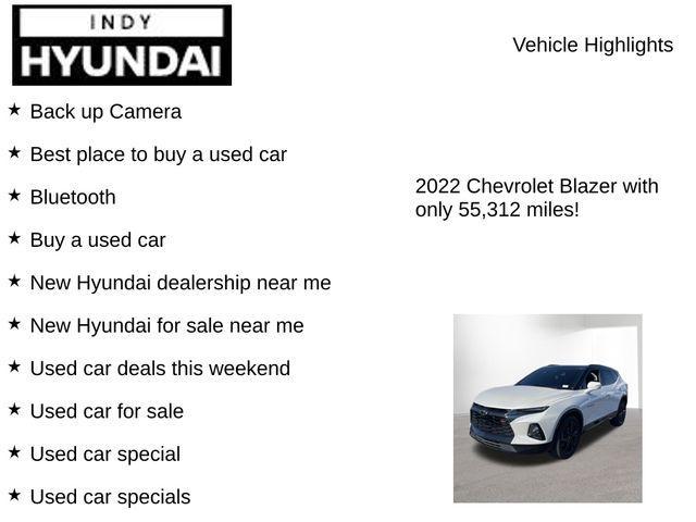 used 2022 Chevrolet Blazer car, priced at $26,200