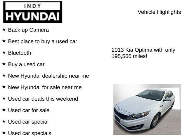 used 2013 Kia Optima car, priced at $4,000