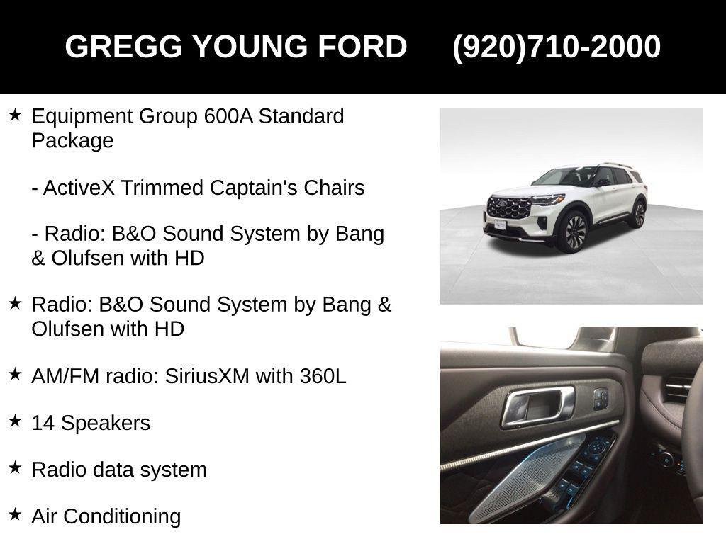 new 2026 Ford Explorer car, priced at $53,928