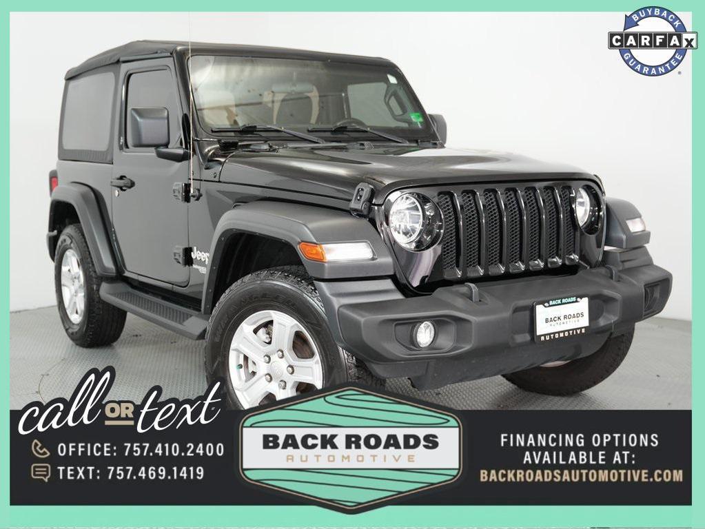 used 2020 Jeep Wrangler car, priced at $19,500