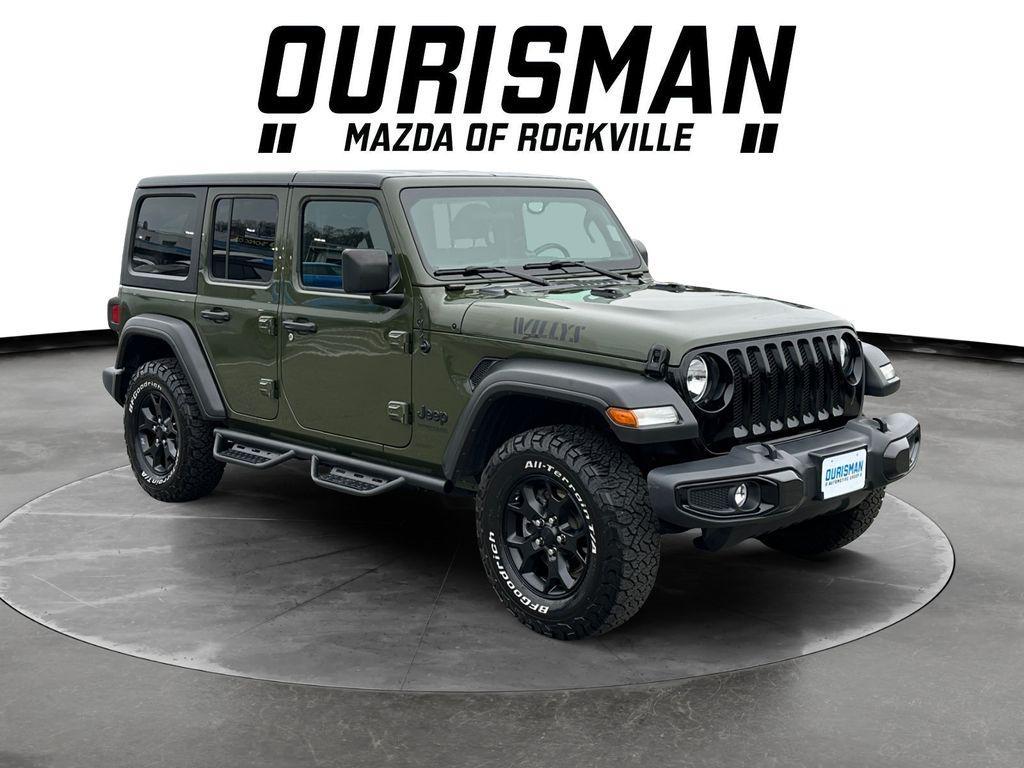 used 2021 Jeep Wrangler Unlimited car, priced at $25,000