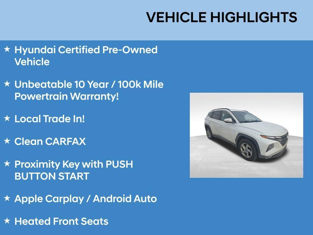 used 2022 Hyundai Tucson car, priced at $19,997
