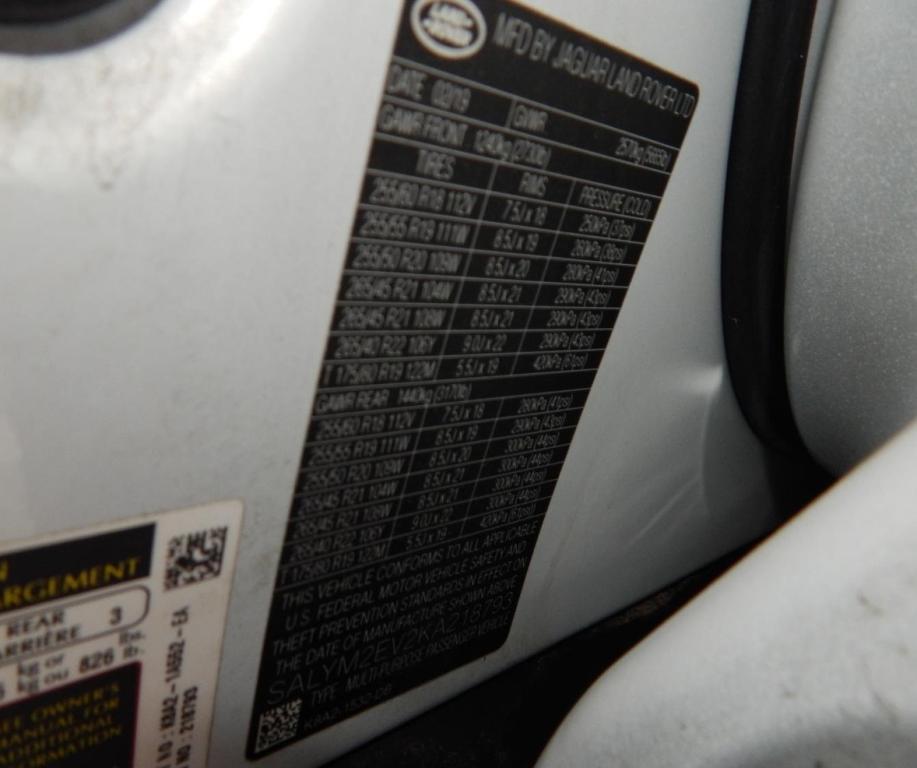 used 2019 Land Rover Range Rover Velar car, priced at $21,995