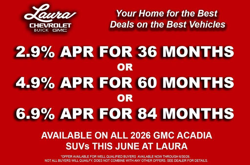 new 2026 GMC Acadia car, priced at $51,637