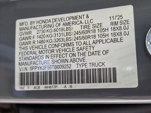 new 2026 Honda Ridgeline car, priced at $43,033