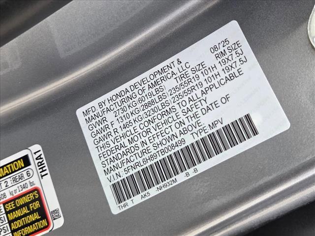 new 2026 Honda Odyssey car, priced at $45,552