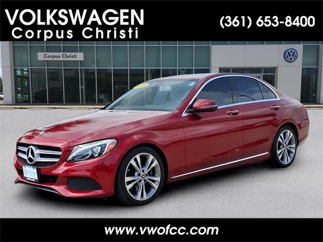 used 2018 Mercedes-Benz C-Class car, priced at $17,475