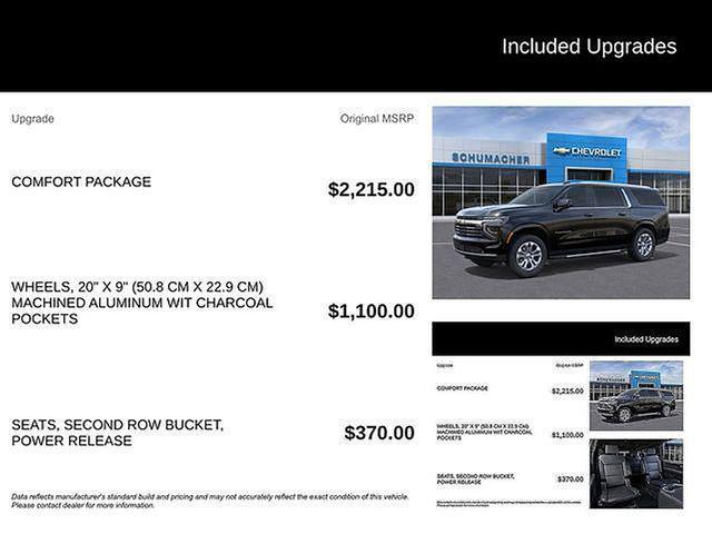 new 2026 Chevrolet Suburban car, priced at $76,180