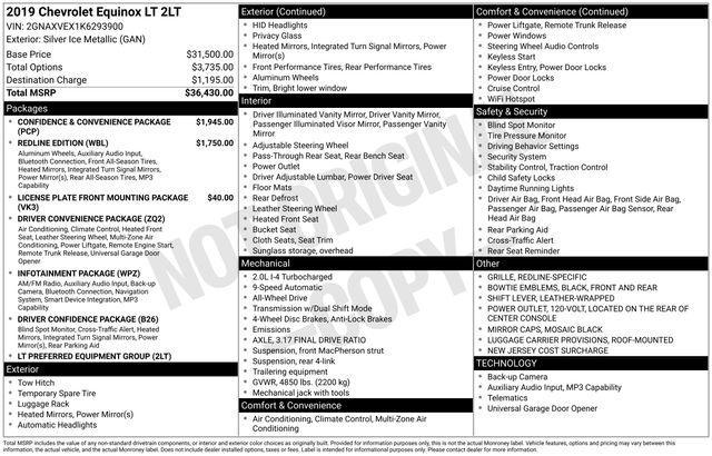 used 2019 Chevrolet Equinox car, priced at $17,000