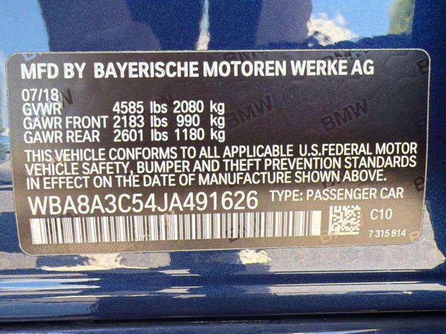 used 2018 BMW 320 car, priced at $17,848