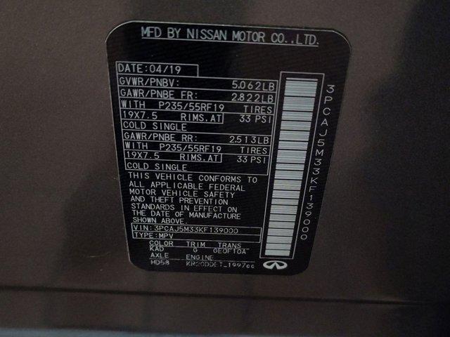 used 2019 INFINITI QX50 car, priced at $16,999