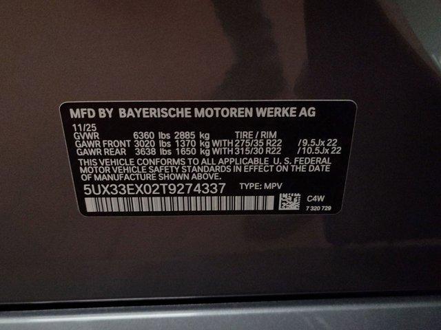 new 2026 BMW X6 car, priced at $86,275