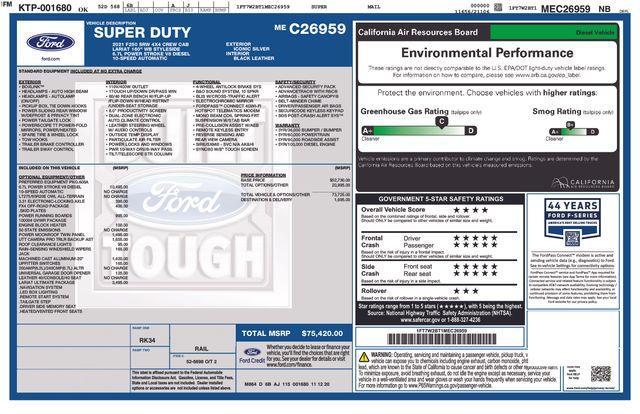 used 2021 Ford F-250 car, priced at $49,370