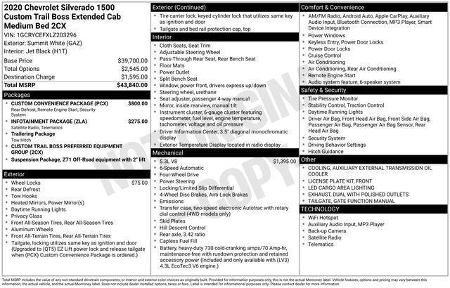 used 2020 Chevrolet Silverado 1500 car, priced at $29,339