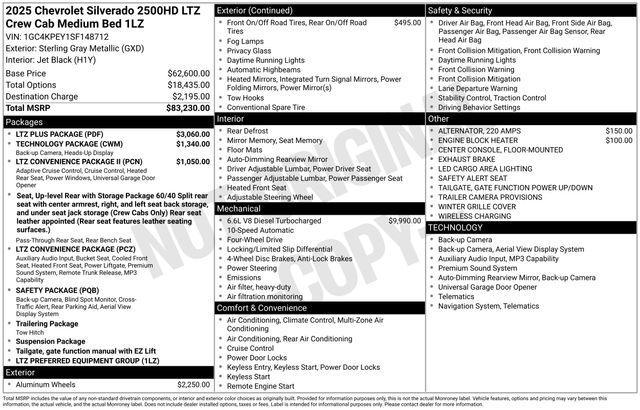 used 2025 Chevrolet Silverado 2500 car, priced at $64,355