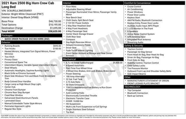 used 2021 Ram 2500 car, priced at $44,221