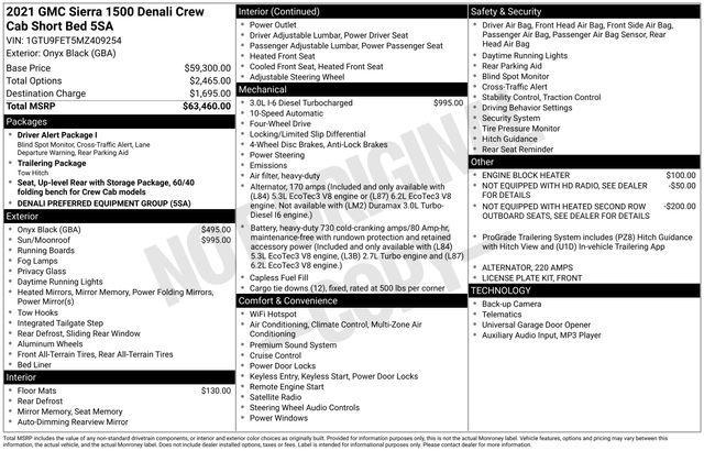 used 2021 GMC Sierra 1500 car, priced at $38,439