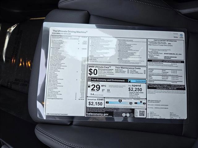 new 2026 BMW X3 car, priced at $58,929