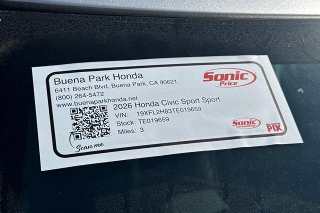 new 2026 Honda Civic car, priced at $29,175