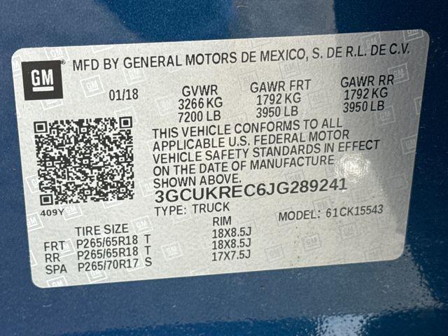 used 2018 Chevrolet Silverado 1500 car, priced at $27,490