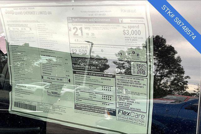 new 2025 Jeep Grand Cherokee L car, priced at $54,835