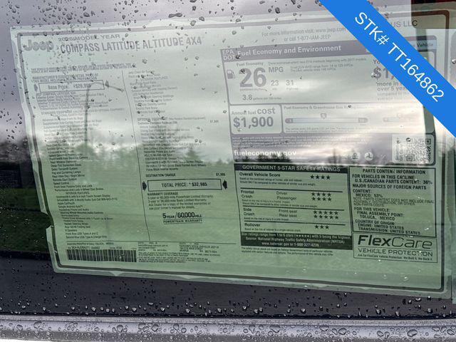 new 2026 Jeep Compass car, priced at $32,985