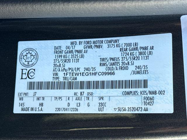 used 2017 Ford F-150 car, priced at $23,990