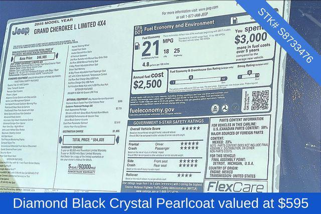 new 2025 Jeep Grand Cherokee L car, priced at $54,835