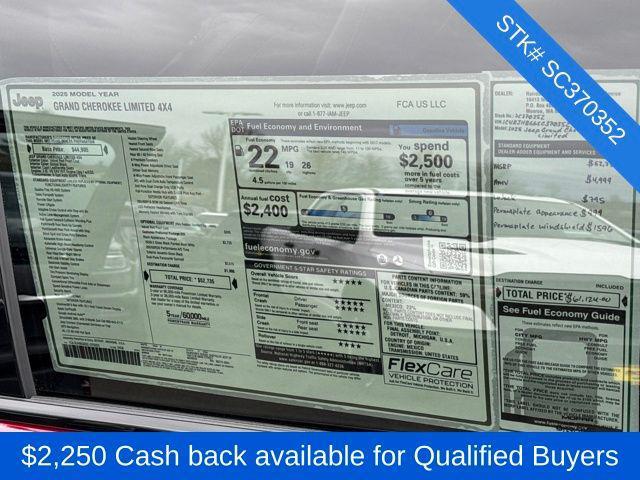 new 2025 Jeep Grand Cherokee car, priced at $52,735