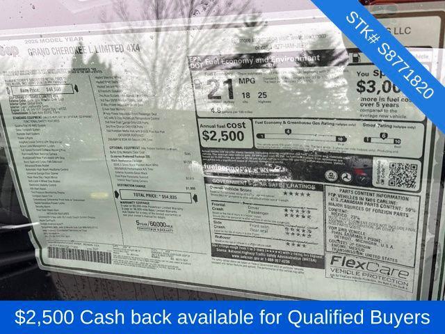 new 2025 Jeep Grand Cherokee L car, priced at $54,835