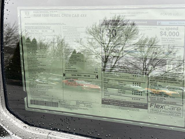 new 2026 Ram 1500 car, priced at $68,280