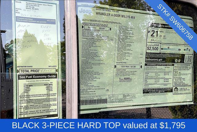 new 2025 Jeep Wrangler car, priced at $51,080