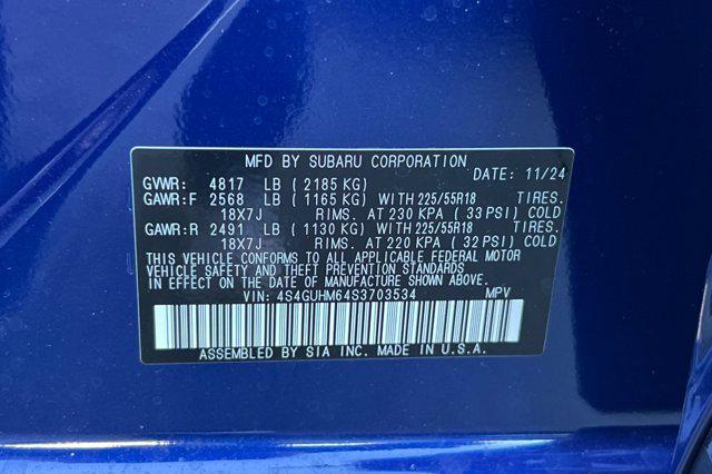 2025 Sapphire Blue Pearl Subaru Crosstrek