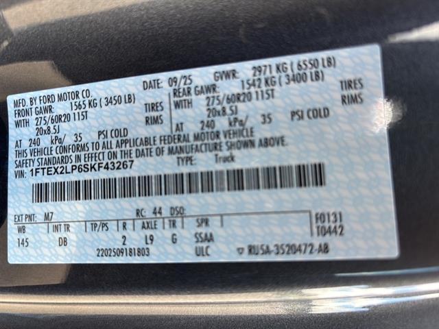 new 2025 Ford F-150 car, priced at $50,412