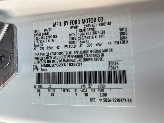 used 2022 Ford Transit Connect car, priced at $35,500