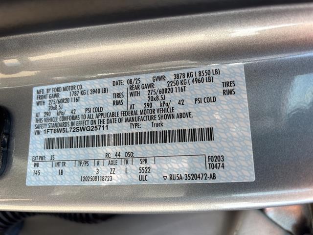 new 2025 Ford F-150 Lightning car, priced at $79,965