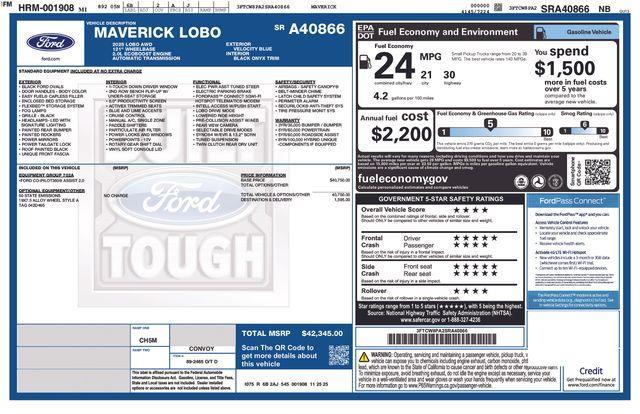 used 2025 Ford Maverick car, priced at $38,629