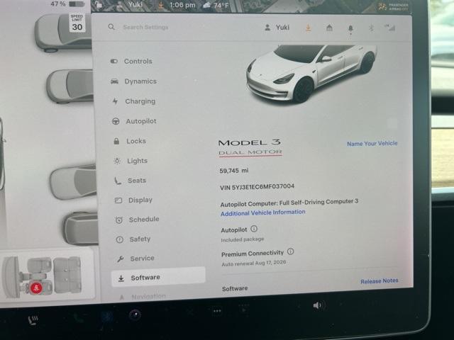 used 2021 Tesla Model 3 car, priced at $25,000