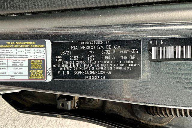 used 2021 Kia Forte car, priced at $17,636