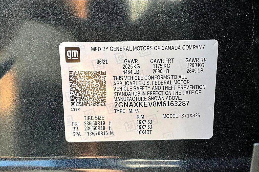 used 2021 Chevrolet Equinox car, priced at $12,919