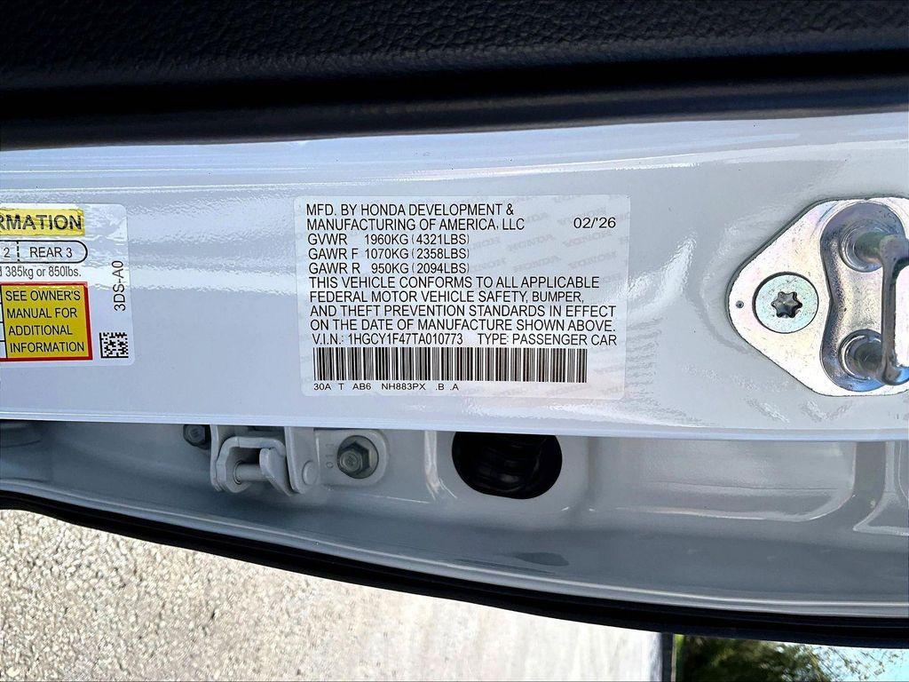new 2026 Honda Accord car, priced at $31,378