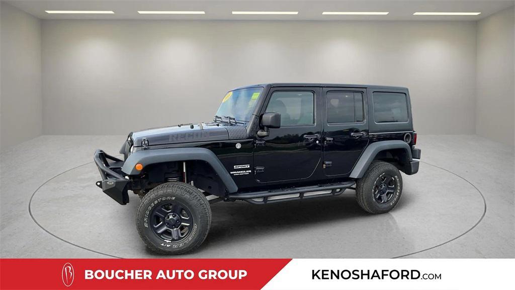 used 2016 Jeep Wrangler Unlimited car, priced at $13,495